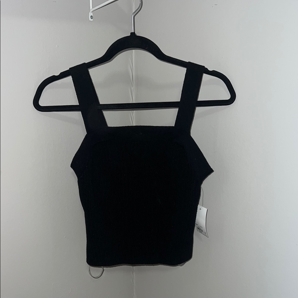 Black knit Tank Top